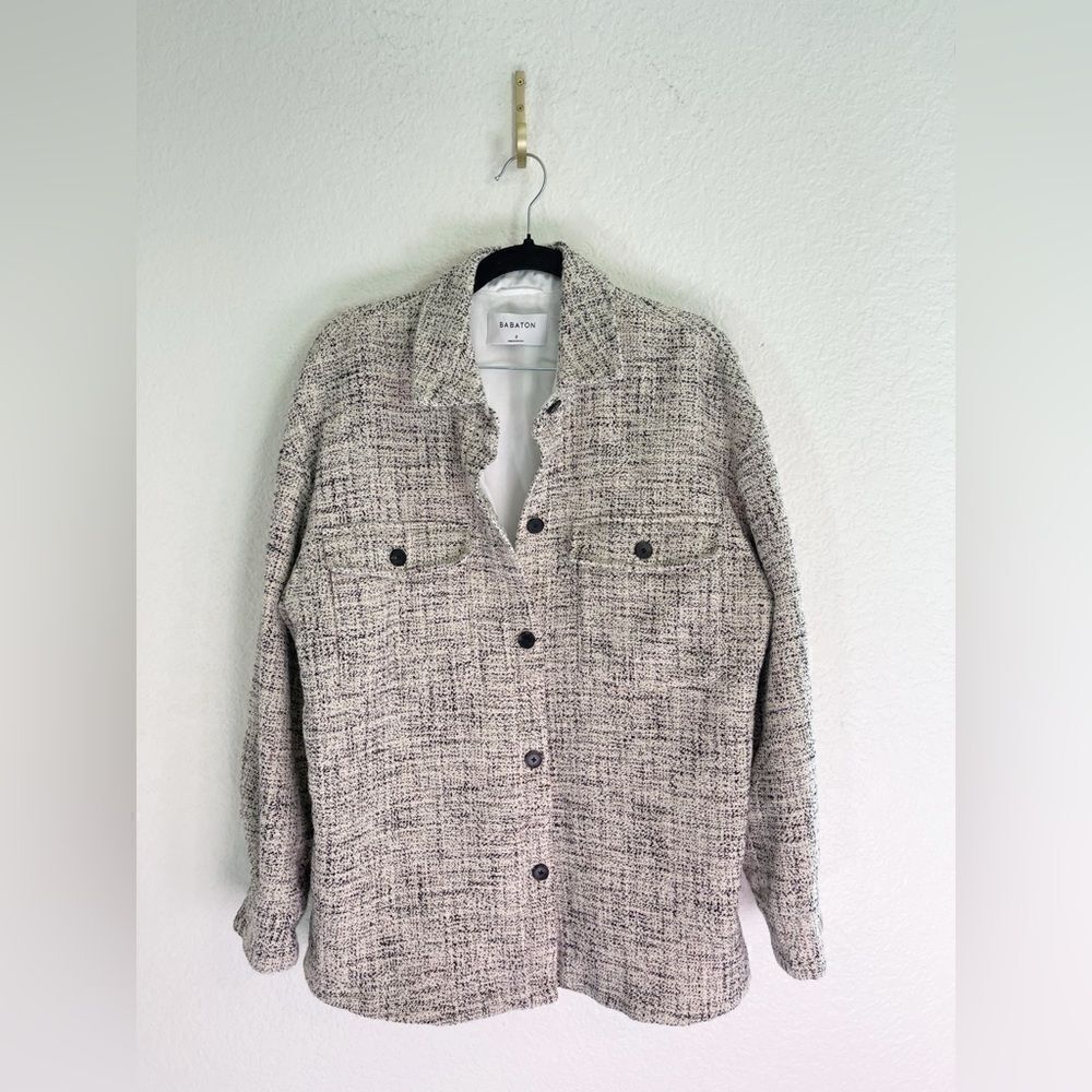 Babaton Joan Tweed Shirt Jacket. 2 - Picture 3 of 9